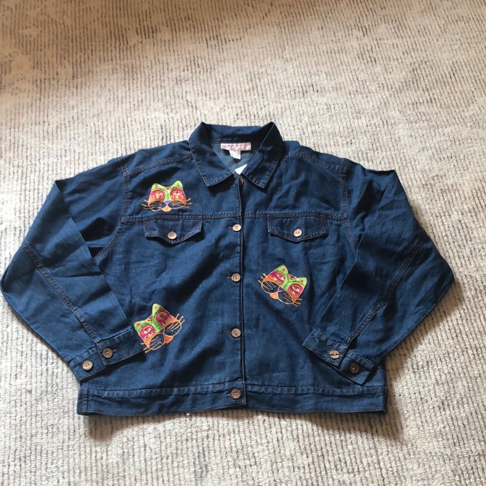 Cat Jean Jacket